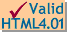 Valid HTML 4.01 [Transitional]